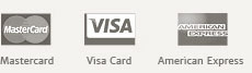 we accept mastercard and visa