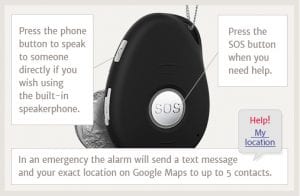 mobile medical alert personal fall alarm emergency system