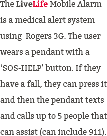 how the mobile medical alert system with fall alarm works