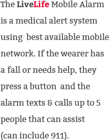 how mobile medical alert system fall alarm works